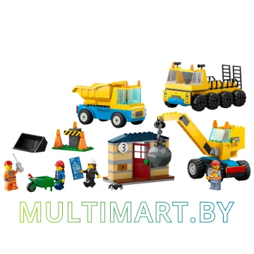 Конструктор LEGO City 60391 Строительные машины и шаровой кран картинка 3